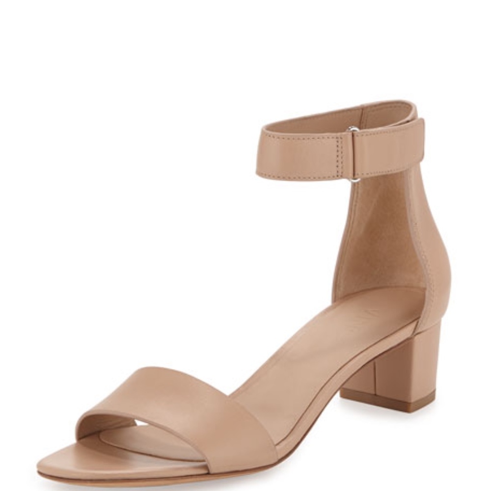 Vince Rita Block Heel Ankle Strap Sandals 8.5